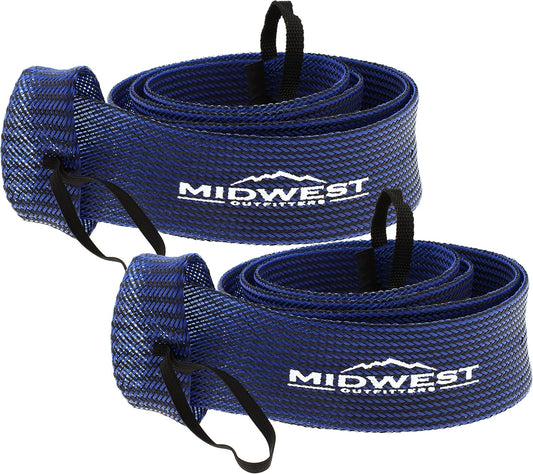 Rod Socks - Fishing Rod Sleeve Cover Fishing Pole Covers for Spinning Baitcaster and Youth Fishing Pole Sizes - Multiple Sizes and Colors